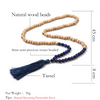 Blue Seas Mala Meditation Necklace