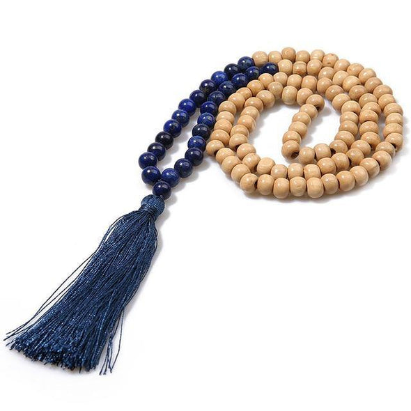 Midnight Sky Mala Meditation Necklace - Tree Treasures