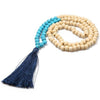 Blue Seas Mala Meditation Necklace - Tree Treasures